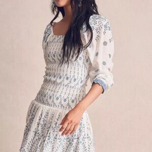 Loveshack Fancy - Jayce blue eyelet dress